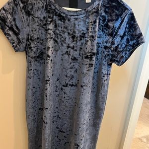 🛍️Crewcuts by J Crew girls blue crushed velvet party dress. Size 14
